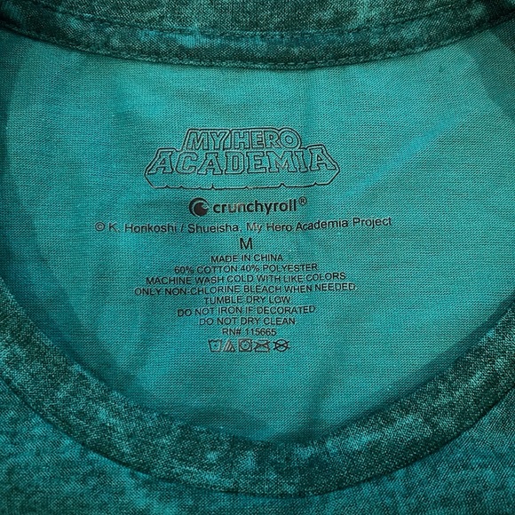 🆕 Crunchyroll My Hero Academia Izuku Midoriya T-Shirt Medium - Picture 3 of 3